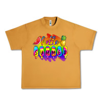 Peanut Butter Hello Summer Tie Dye Urban Heavy Tee - CowCowDesign