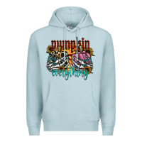 Blue Mist Pumpkin Everything Premium Hoodie - CowhideDigitalArt