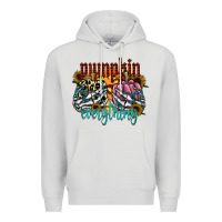 Dove Grey Pumpkin Everything Premium Hoodie - CowhideDigitalArt