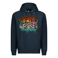 Navy Pumpkin Everything Premium Hoodie - CowhideDigitalArt