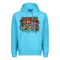 Ocean Blue Pumpkin Everything Premium Hoodie - CowhideDigitalArt