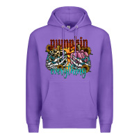 Purple Pumpkin Everything Premium Hoodie - CowhideDigitalArt