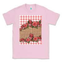 Bubblegum Pink valentines day burlap background Classic Tee - Jasminsmagicworld