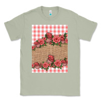 Matcha valentines day burlap background Classic Tee - Jasminsmagicworld