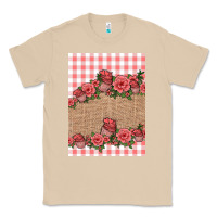 Mushroom valentines day burlap background Classic Tee - Jasminsmagicworld