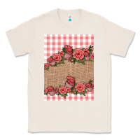 Natural valentines day burlap background Classic Tee - Jasminsmagicworld