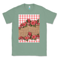Sage valentines day burlap background Classic Tee - Jasminsmagicworld