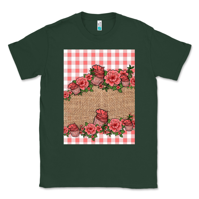 Valentines Day Burlap Background Classic Tee by Jasminsmagicworld | Teevron