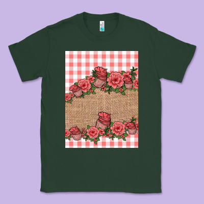 Valentines Day Burlap Background Classic Tee Designed By Jasminsmagicworld
