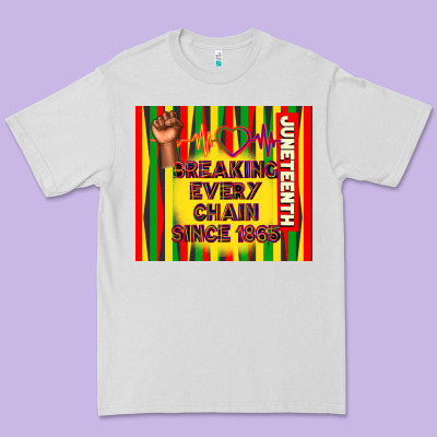 Juneteenth Breaking Every Chain Since 1865 Premium Tee Designed By Tumblerdesignbyshophia