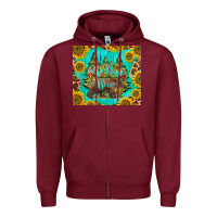 Burgundy mama bear Zipper Hoodie - BarkalooDesign