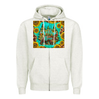 Oatmeal Heather mama bear Zipper Hoodie - BarkalooDesign