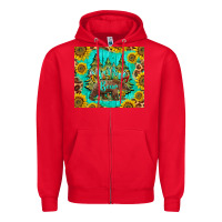 Red mama bear Zipper Hoodie - BarkalooDesign