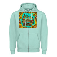 Seafoam mama bear Zipper Hoodie - BarkalooDesign