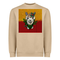Mushroom christmas alpacas Heavyweight Sweatshirt - BarkalooDesign