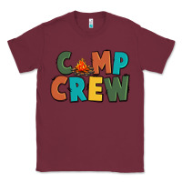 Burgundy camp crew Classic Tee - CowGirlArtShop