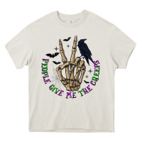 Cream People Give Me The Creeps Heavy Core Tee - texasbilliewilder