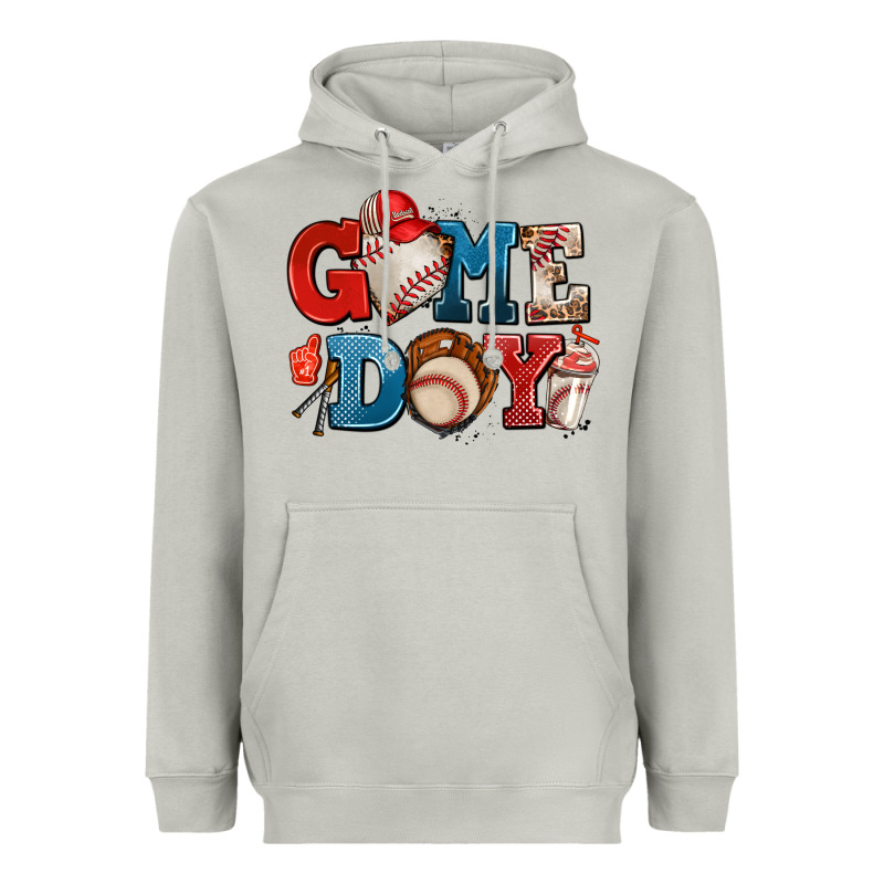 Game Day Baseball Heavyweight Hoodie by AdoDesignShop | Teevron