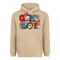 Mushroom game day baseball Heavyweight Hoodie - AdoDesignShop