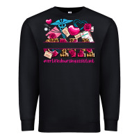 Black valentines day cna certified nursing assistant Premium Sweatshirt - AdoDesignShop