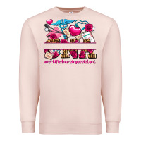 Pale Pink valentines day cna certified nursing assistant Premium Sweatshirt - AdoDesignShop