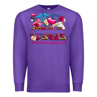 Purple valentines day cna certified nursing assistant Premium Sweatshirt - AdoDesignShop