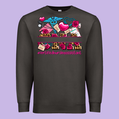 Valentines Day Cna Certified Nursing Assistant Premium Sweatshirt Designed By Adodesignshop