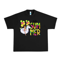 Black Hello Summer Unicorn Urban Heavy Tee - CowCowDesign