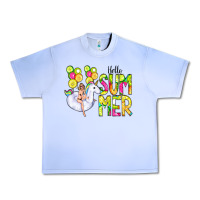 Grape Ice Hello Summer Unicorn Urban Heavy Tee - CowCowDesign