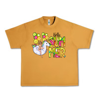 Peanut Butter Hello Summer Unicorn Urban Heavy Tee - CowCowDesign