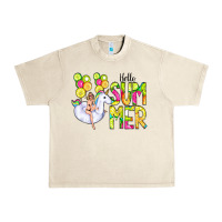 Sandshell Hello Summer Unicorn Urban Heavy Tee - CowCowDesign