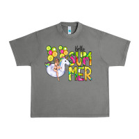 Tornado Hello Summer Unicorn Urban Heavy Tee - CowCowDesign