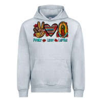 Heather Grey peace love lupita Urban Hoodie - JahusDesignShop