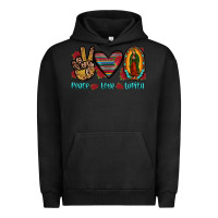 Pigment Black peace love lupita Urban Hoodie - JahusDesignShop