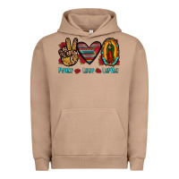 Pigment Burro peace love lupita Urban Hoodie - JahusDesignShop