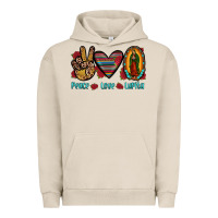 Pigment French Oak peace love lupita Urban Hoodie - JahusDesignShop