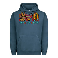 Pigment Midnight Navy peace love lupita Urban Hoodie - JahusDesignShop