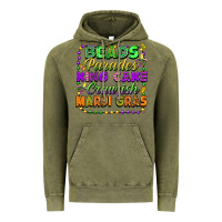 Vintage Olive Beads parades king cake crawfish Mardi Gras Vintage Hoodie - FaDigitalArtStudio