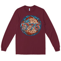 Burgundy Est. 1776 Long Sleeve Tee - FaDigitalArtStudio
