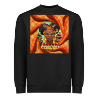 Black fall african girl Heavyweight Sweatshirt - BarkalooDesign