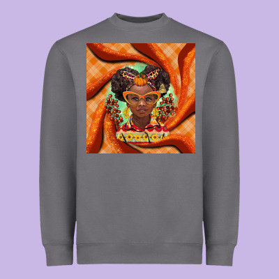 Fall African Girl Heavyweight Sweatshirt Designed By Barkaloodesign