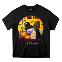 Black It's The Most Wonderful Time of The Year Heavy Core Tee - texasbilliewilder