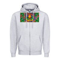 Heather Grey life is better around the campfire license plate Zipper Hoodie - BarkalooDesign