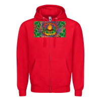 Red life is better around the campfire license plate Zipper Hoodie - BarkalooDesign