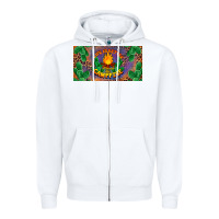 White life is better around the campfire license plate Zipper Hoodie - BarkalooDesign