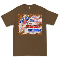 Cacao flip flops fireworks & freedom 4th of july Premium Tee - TumblerDesignByShophia