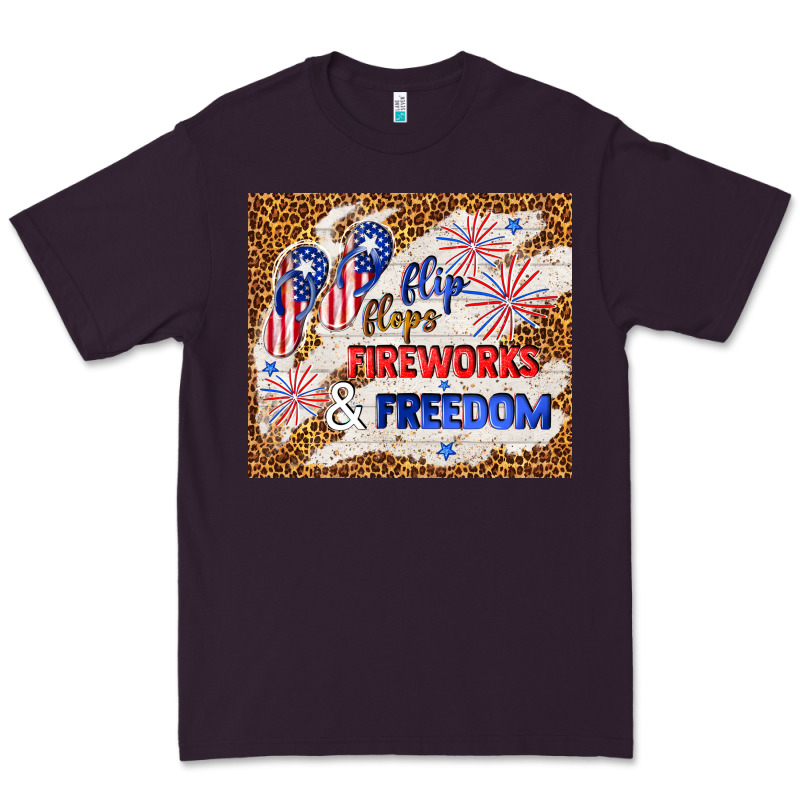 Flip Flops Fireworks & Freedom 4th Of July Premium Tee by TumblerDesignByShophia | Teevron
