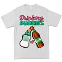 Dove Grey Drinking Buddies Premium Tee - Jasminsmagicworld