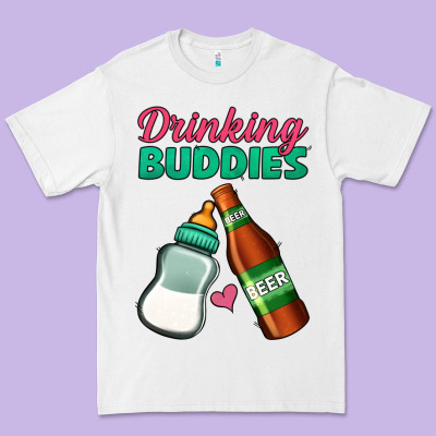 Drinking Buddies Premium Tee Designed By Jasminsmagicworld