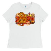 White year of the dragon chinese new year 2024 Ladies Tee - CowGirlArtShop